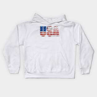 USA Capital Flag Kids Hoodie